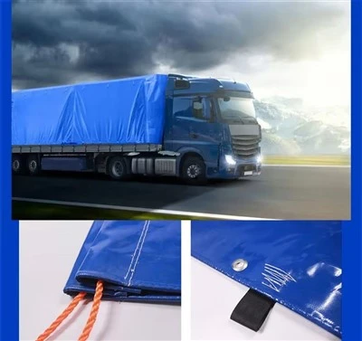 Clúdach Tarpaulin Trucailí Brataithe PVC Uiscedhíonach